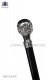 Black cane with nickel tone knob 98501-2726-8070 Ottavio Nuccio Gala.