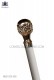 White cane with gold tone knob 98501-2726-1020 Ottavio Nuccio Gala.