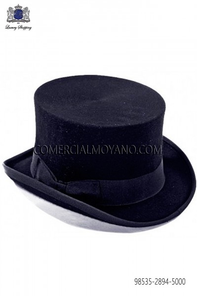 Sombrero de copa azul marino 98535-2894-5000 Ottavio Nuccio Gala.