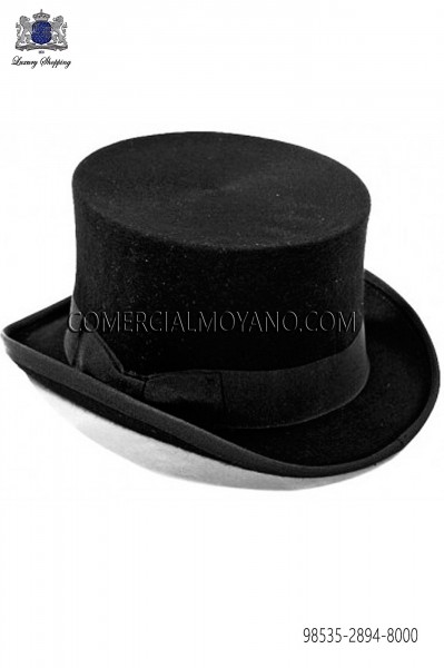 Sombrero de copa negro 98535-2894-8000 Ottavio Nuccio Gala.