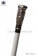 White cane with silver handle cluster 98501-2728-1070 Ottavio Nuccio Gala.