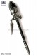 Pure silver brooch black sword design 98521-7043-7200 Ottavio Nuccio Gala.