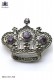 Broche de plata corona piedra malva 98521-7017-7100 Ottavio Nuccio Gala.