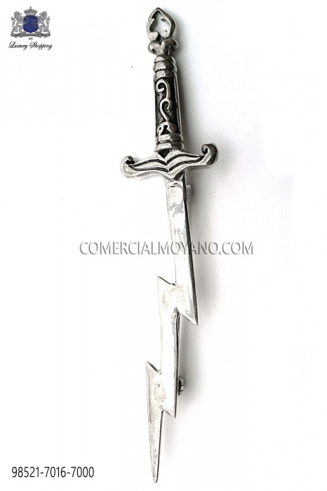 Broche espada rayo en plata de ley 98521-7016-7000 Ottavio Nuccio Gala.