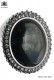 Gunmetal grey clasp with black cameo 98507-7105-8070 Ottavio Nuccio Gala.