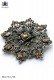 Pure silver brooch with topaz crystals 98521-7012-7300 Ottavio Nuccio Gala.