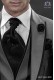 Black ascot tie and handkerchief 56577-2645-8000 Ottavio Nuccio Gala