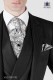 Black cashmere silk tie and handkerchief 56579 Ottavio Nuccio Gala