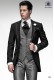 Italian black short frock groom suit 484 Ottavio Nuccio Gala