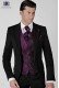 Bespoke black groom short frock coat modern slim fit 764 Mario Moyano