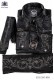 Camisa y accesorios negra en lurex 50332-2645-8084 Ottavio Nuccio Gala