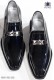 Dark Blue patent leather shoes 98091-1982-5000 Ottavio Nuccio Gala.
