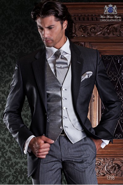 Moyenne étiquette de couture italienne Suit 2 chambres, avec coupe élégante "slim" deux boutons. 