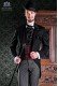 Italian frock coat tuxedo 2 pieces, with elegant cut "Slim". Fabric 100% wool pants and black label.