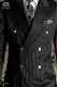 double breasted black groom suit 891 Mario Moyano