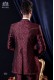 Anzug Barock. Klagemantel im Vintage rote und schwarze Brokat mit goldfarbenem Stickgarne.