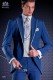 Italian short-tailed wedding suit Slim stylish cut, made from New performance woven in blue