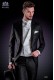 Veste de costume de marié noir de coupe élégante Slim, en satin 100% laine noir