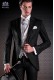 Italienischer Bräutigam Anzug mit Schmal geschnittener, Schwarz, aus New Performance