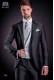 Italienischer Bräutigam Anzug mit Schmal geschnittener, anthrazit grau, aus "New Performance"-Stoffen