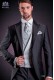 Italian short-tailed wedding suit Slim stylish cut, made from a charcoal gray New Performance fabric