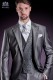 Veste de costume de marié demi-tight gris de coupe élégante Slim, en New Performance