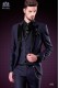 Italienische Tracht mit modernen Mode boyfriend cut "Slim". Modell mit einem Knopf Klappe Spitze Smoking-Stil. 