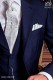 Cashmere white design groom tie with matching handkerchie