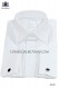 White groom shirt cotton satin blend