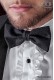 Black fashion bow tie with lurex microdots