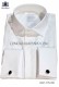 Camisa de algodón plisada blanca