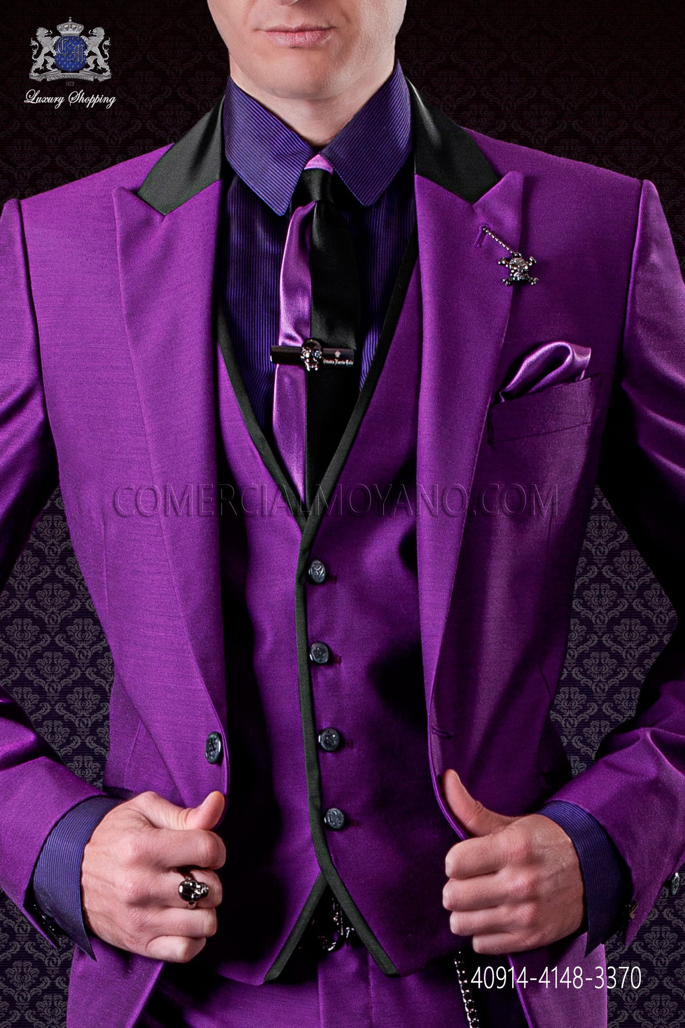 Navy Blazer with Purple Dress Shirt Getty Images)Because none of the four c...