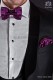Lurex Fuchsia arc cravate et mouchoir