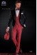 Tuxedo Schwarz und Rot Schottenkaro kombiniert Freund. Eleganz und Exzellenz im Abendkleid für Männer