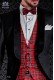  Tuxedo black and red tartan combined groom. Elegance and excellence in evening dress for men.