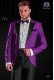 Purple groom tuxedo with satin lapels Mario Moyano 1573