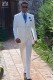 White linen fashion men suit