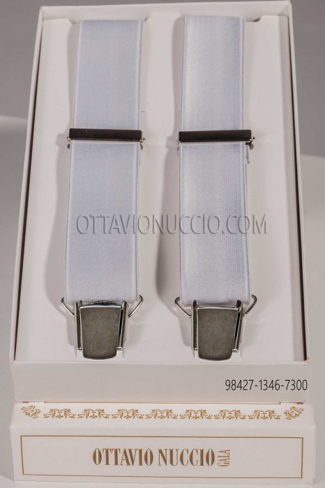 Pearl gray suspenders 98427-1346-7300 Ottavio Nuccio Gala