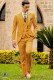 Bräutigam Anzug gelb aus satinierte Baumwolle