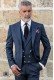 Bespoke Prince of Wales blue and red suit