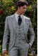 Bespoke Prince of Wales gray suit