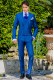 Costume homme italien bleu royal laine mélangé