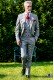 Costume de mariage Prince of Wales gris et rouge