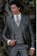 Bespoke grey suit mohair wool mix alpaca