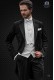 Bespoke black pure wool groom tailcoat with modern slim fit 1215 Mario Moyano