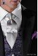 Italienisch Satin Silver Krawatte