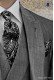 Silk tie and pocket handkerchief with paisley design