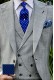 Vest Prince of Wales conception de crossover avec motif bleu