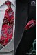 Cashmere-krawatte mit Silber-Design.