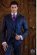 Italian bespoke royal blue pinstripe suit